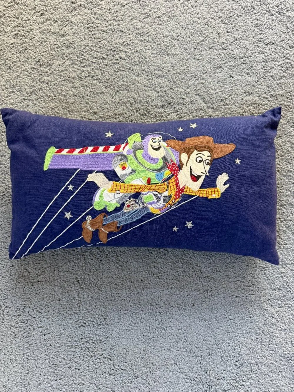 Pottery Barn Kids Toy Story Embroidered Lumbar Pillow - Excellent Pre-Owned Cond